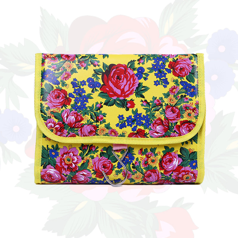 Kokum Floral Art Cosmetic Bag