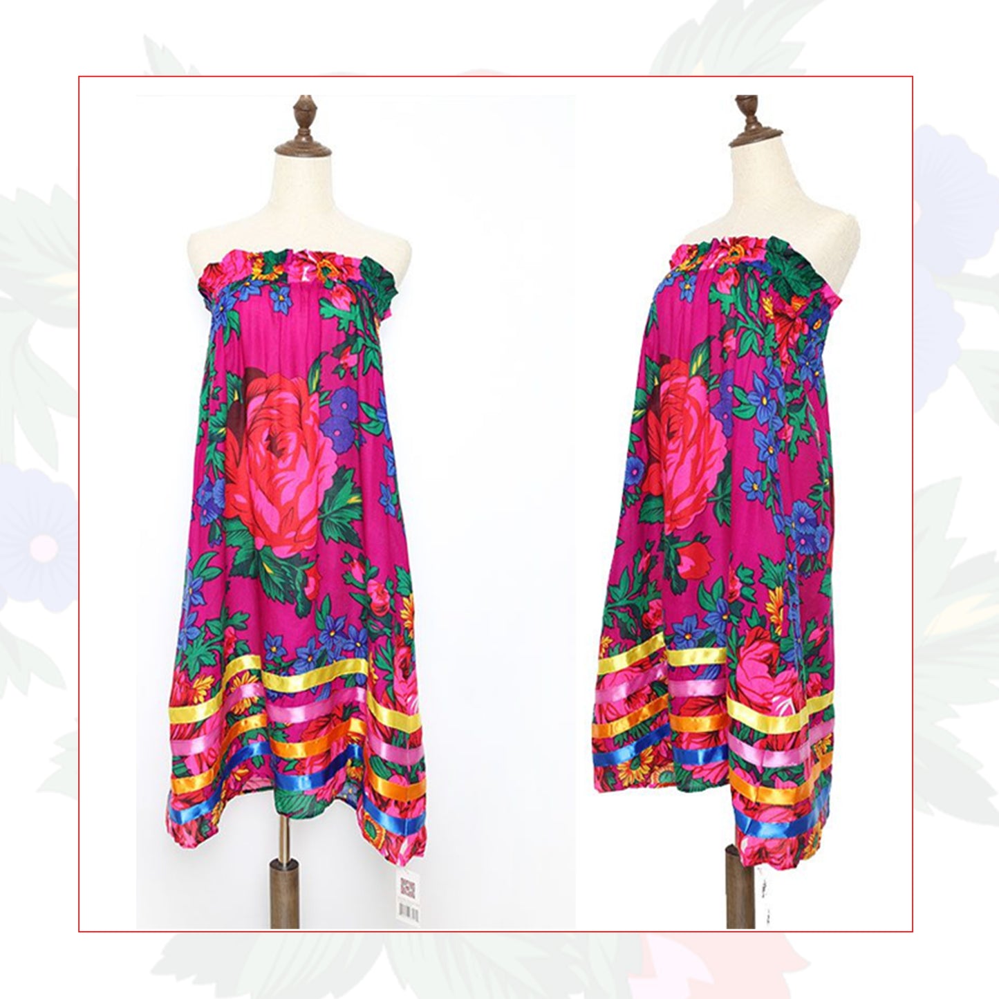 Floral Art Ribbon Skirt