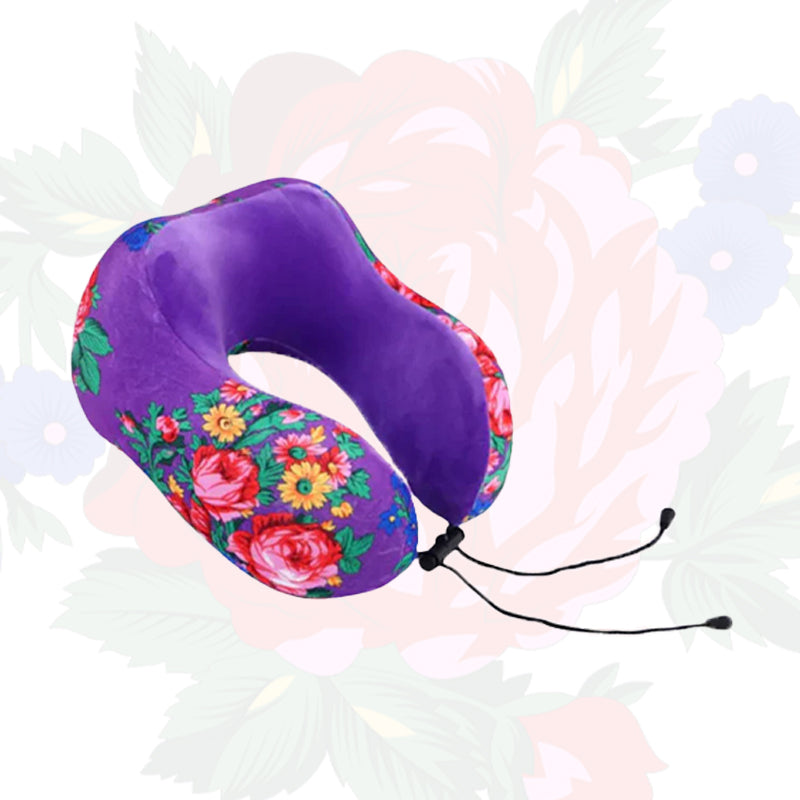 Kokum Floral Art Travel Pillow