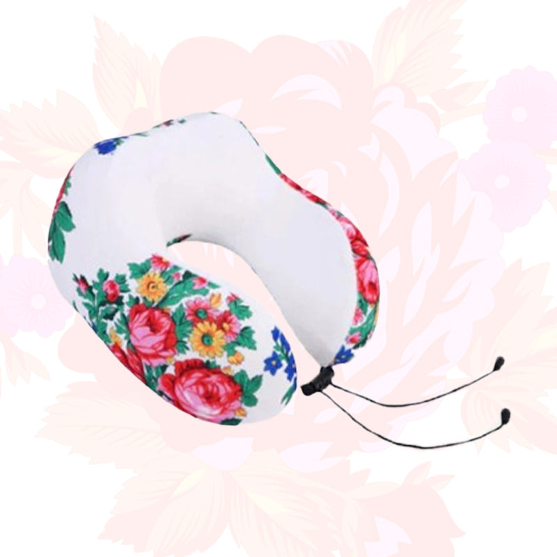 Kokum Floral Art Travel Pillow