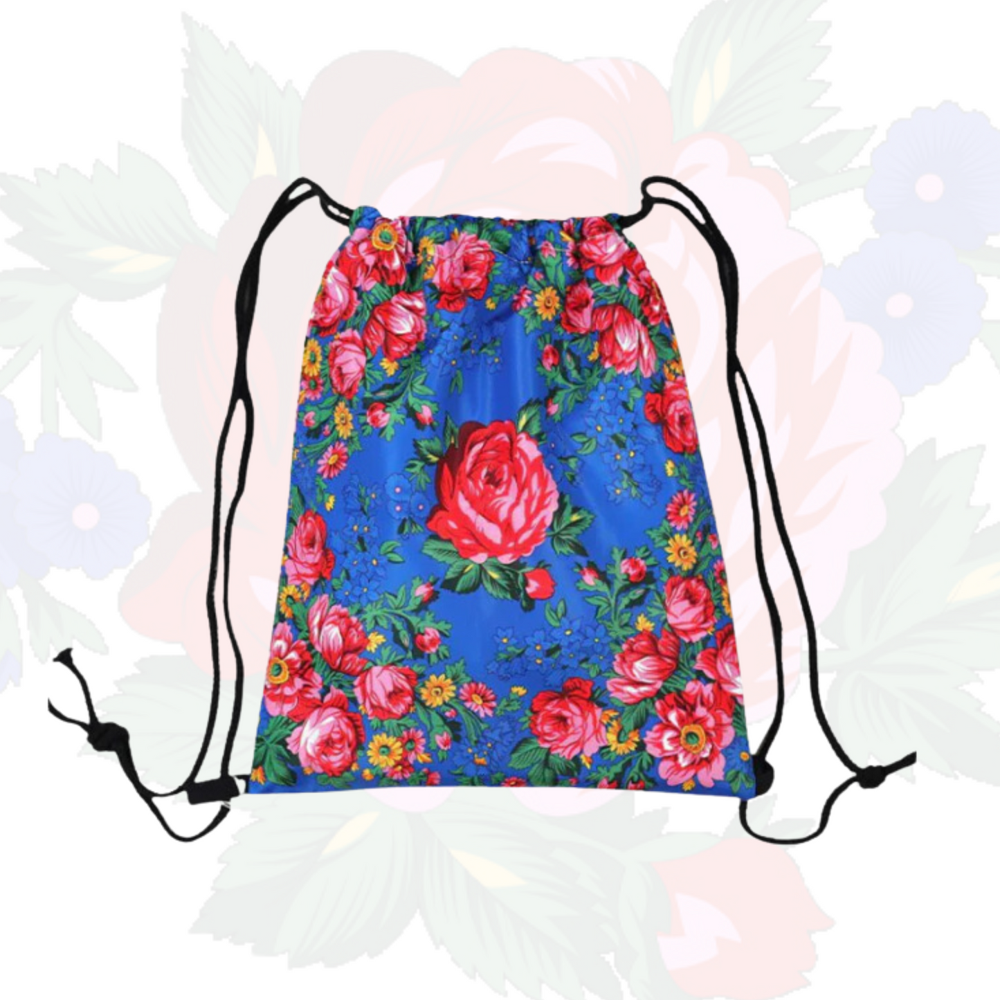 Kokum Floral Drawstring Bag