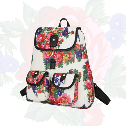 Kokum Floral Fleece Utility Backpack