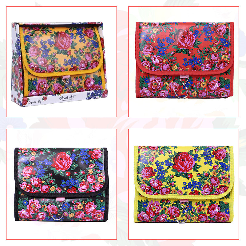 Kokum Floral Art Cosmetic Bag