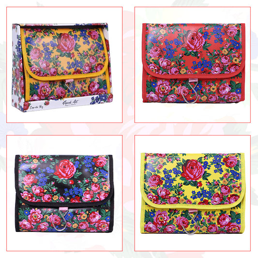 Kokum Floral Art Cosmetic Bag