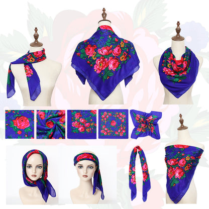 Non-Metallic Kokum Floral Scarf