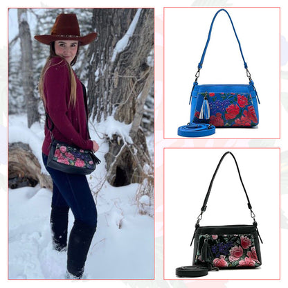 Kokum Floral Art Shoulder Purse