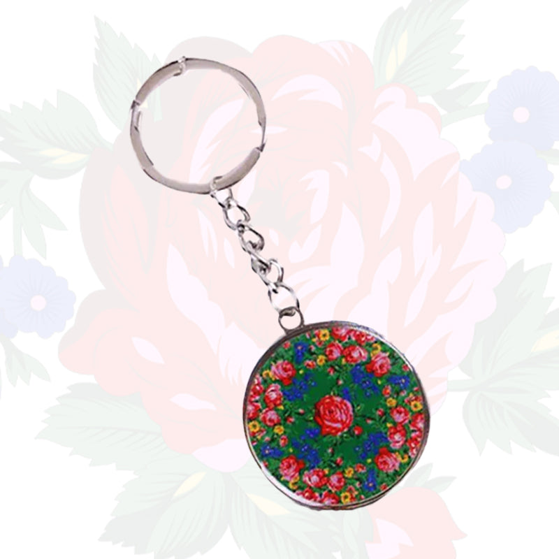 Kokum Floral Art Keychain